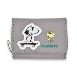 SPZ-3892 PEANUTS コンパクト三つ折り財布 ジョー・クール グレー