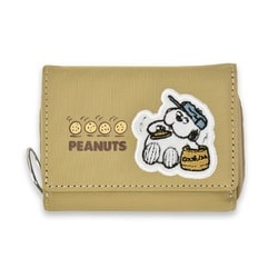 SPZ-3893 PEANUTS コンパクト三つ折り財布 オラフ ベージュ