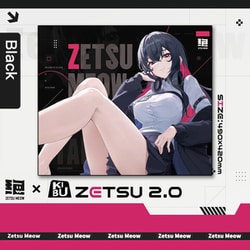 ZetsuMeow 絶　ブラック ヨドバシ.com - ゼツミャオ ZETSUMEOW ゲーミングマウスパッド