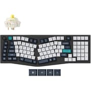 Q13 Max Aliceレイアウト QMK ワイヤレス カスタム・メカニカルキーボード RGB US配列 テンキー付 カーボンブラック/Gateron Jupiter スイッチ（ホットスワップ）バナナ軸 Q13M-M4-US