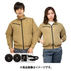 空調ブルゾン+バッテリー付20102 キャメル S 20102-S-0910N