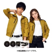 空調ブルゾン+バッテリー付20124 ゴールド×ブラック 4L 20124-4L-0910N