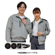 空調ブルゾン+バッテリー付20125 ライトグレー×ブラック S 20125-S-0910N