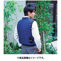 岡潮　冷感保冷剤付き、空調ベスト＋バッテリー付２０２０１　ネイビー　4L Amazon.co.jp: 岡潮 冷感保冷剤付き、空調ベスト＋モバイル