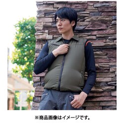 岡潮　冷感保冷剤付き、空調ベスト＋バッテリー付２０２０１　ネイビー　4L 20201、OK0930 空調付きベスト 2020B +ブラシレスファンセット