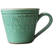 フレンチレース マグカップ 径9cm 270ml エメラルド 12871