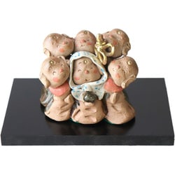 手づくり六地蔵 絆 置物 7.8×5.3×7.7cm 232420