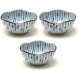 美濃焼 墨十草 小鉢 ミニボウル 3個セット 径9cm 120ml 382892