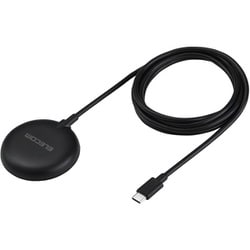 ワイヤレス充電器 マグネット式 Qi2 15W 高速充電 コンパクト ブラック W-MA10BK