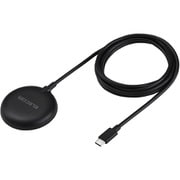 ワイヤレス充電器 マグネット式 Qi2 15W 高速充電 コンパクト ブラック W-MA10BK