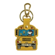 PEANUTS レザーキーホルダー スクールバス カラー SN-437