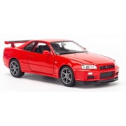 WE24108R 1/24 ニッサン スカイライン GT-R （R34） レッド [ダイキャストミニカー]