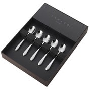 ホームフェスタ 5pcs コーヒースプーンセット(ブラウンボックス) ステンレス 燕三条 HFS-5N