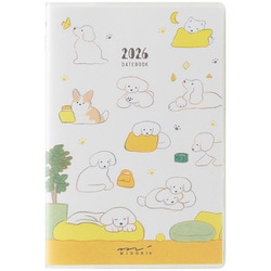 2026年 ポケットダイアリー ミニ イヌ柄 22356006