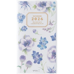 2026年 ポケットダイアリー スリム カントリータイム 花柄 22363006