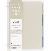 2026年 手帳 1月始まり A5 マンスリー ノートデダイアリー クリア FD42-26-98