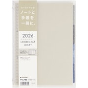 2026年 手帳 1月始まり B5 マンスリー ノートデダイアリー クリア FD43-26-98