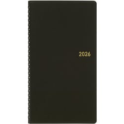 2026年 ビジネス手帳 1月始まり ウィークリー ブラック 縦型 582-26