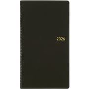 2026年 ビジネス手帳 1月始まり ウィークリー ブラック 縦型 582-26