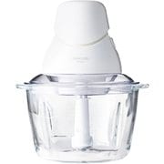 フードプロセッサー ガラス製 1台5役 みじん切り器 氷も砕ける 洗いやすい 小型 安全ロック ホワイト TFP20A-W