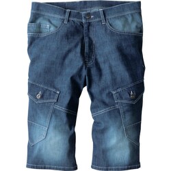 現場服ストレッチデニムハーフパンツ インディゴブルー 4Lサイズ 2815-15-4L