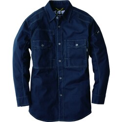 長袖シャツ ネイビーブルー LLサイズ 2833-16-LL