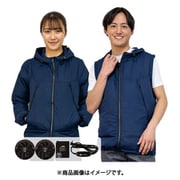 空調ブルゾン 空調付2Wayパーカー+バッテリー付30101 ネイビー M 30101-M-0910N