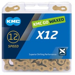 X12 GOWAX 12S用チェーン チタンゴールド 126L KMC-X12GW-TI