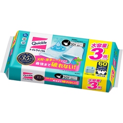 トイレ用そうじシート トイレクイックル ミントの香り つめかえ用 スーパージャンボパック 30枚入