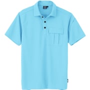 半袖ポロシャツ サックス Lサイズ 6042-42-L