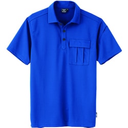 半袖ポロシャツ ロイヤルブルー LLサイズ 6042-46-LL