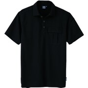 半袖ポロシャツ クロ Lサイズ 6042-90-L
