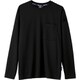 長袖Tシャツ クロ 4Lサイズ 6043-90-4L