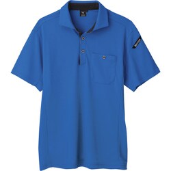 エコ制電半袖ポロシャツ ロイヤルブルー 5Lサイズ 6090-46-5L