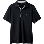 エコ制電半袖ポロシャツ クロ Lサイズ 6090-90-L