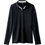 エコ制電長袖ポロシャツ クロ 4Lサイズ 6095-90-4L