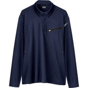 長袖ポロシャツ ディープネイビー Sサイズ 6115-19-S