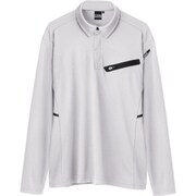 長袖ポロシャツ シルバーグレー 3Lサイズ 6115-22-3L