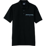 半袖ポロシャツ クロ Lサイズ 6670-90-L