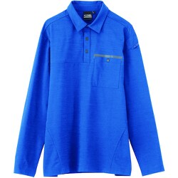 長袖ポロシャツ ロイヤルブルー LLサイズ 6675-46-LL