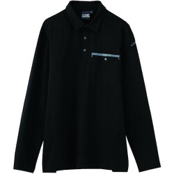 長袖ポロシャツ クロ LLサイズ 6675-90-LL
