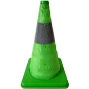 伸縮式三角コーン 41cm（グリーン） 8201031