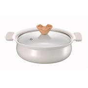 coronto-コロント-IH対応 セラミックコーティング 卓上鍋 18cm（グレー） CT-24