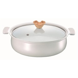coronto-コロント-IH対応 セラミックコーティング 卓上鍋 24cm（グレー） CT-25