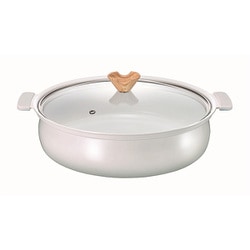 coronto-コロント-IH対応 セラミックコーティング 卓上鍋 28cm（グレー） CT-26