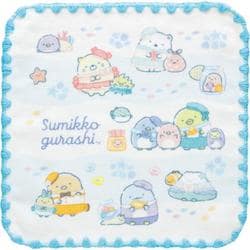 CM54202 すみっコぐらし 「ぺんぎんラグーン」テーマ ミニタオル ブルー