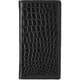 Crocodile Leather Flip Case iPhone 16 Pro Black HC-16PFBK