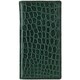 Crocodile Leather Flip Case iPhone 16 Pro Green HC-16PFGR