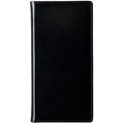 Antique Glass Leather Flip Case iPhone 16 Pro Black HA-16PFBK
