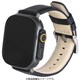Mastrotto Smooth leather Apple Watch（42/44/45/46/49mm） Black HN-AWBLBK